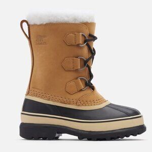 SOREL YOUTH Size 4 Caribou Boot Waterproof Insulated Winter Boots Warm